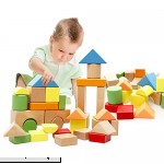 Lewo Large Wooden Blocks Construction Building Toys Set Stacking Bricks Board Games 32 Pieces  B01NBHV2AW